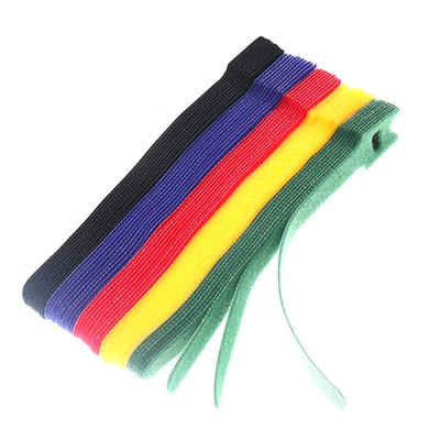 30 stk Aftagelige Kabelstrips Farvede Genanvendelige Nylonstrips T-Type Kabelorganisator