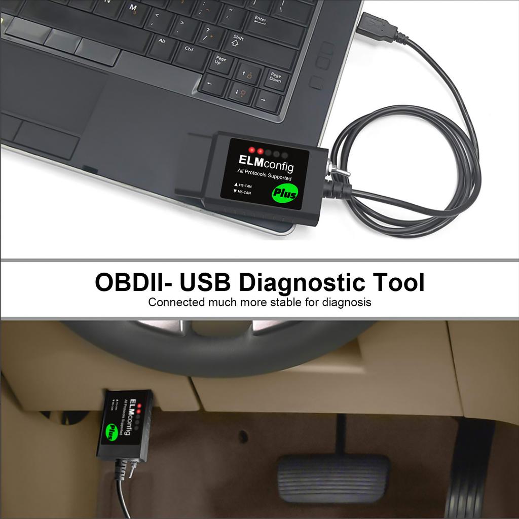 Ford için FORscan USB OBD2 ELM327 V1.5 Anahtarlı CH340 PIC18F25K80 Çip Forscan FoCCCus HS CAN ve MS CAN Araç Teşhis Aracı