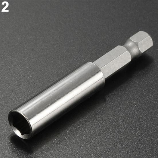 1Pc 1/4 Inch Quick Change Hex Shank Drill Bit Holder Magnetic Extend Socket