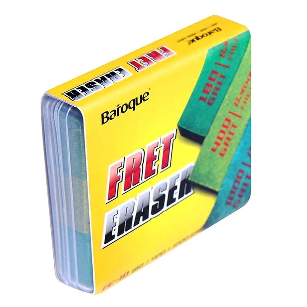 Guitar Fret Polishing Erasers Cleaner Guitar Maintain Tool for Cleaning Fret Wire/String/Metal 180&400&1000Grit