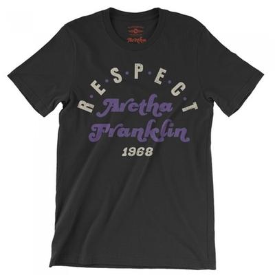 Aretha Franklin Maglietta di Cotone Unisex per Adulti Respect