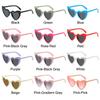 Heart Shaped Sunglasses Vintage Trendy Street Shooting Shades Uv Protection Irregular Fashion Pink Heart Sun Glasses For Women