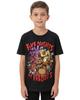 Five Night's At Freddy's Shirt Boy's Bonnie Chica Foxy Bust Through Wall Tee