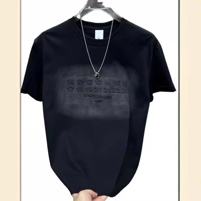 T-shirt alla moda a maniche corte da uomo, nuova per l'estate, girocollo, tinta unita, vestibilità ampia e versatile, maglia base a mezza manica, top alla moda