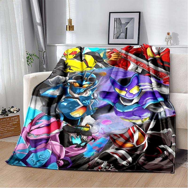 Sugar Man K-Kamen Rider GAVV Blanket Elastic Soft Candy Knight Full Storage Soft Warm Bedding Children's Gift throw blanket