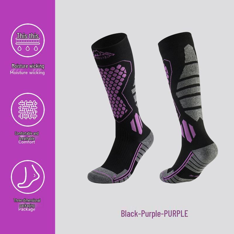 Men's & Women's Winter Compression Wool Socks for Skiing, Cycling, Mountaineering, Running, and Hiking