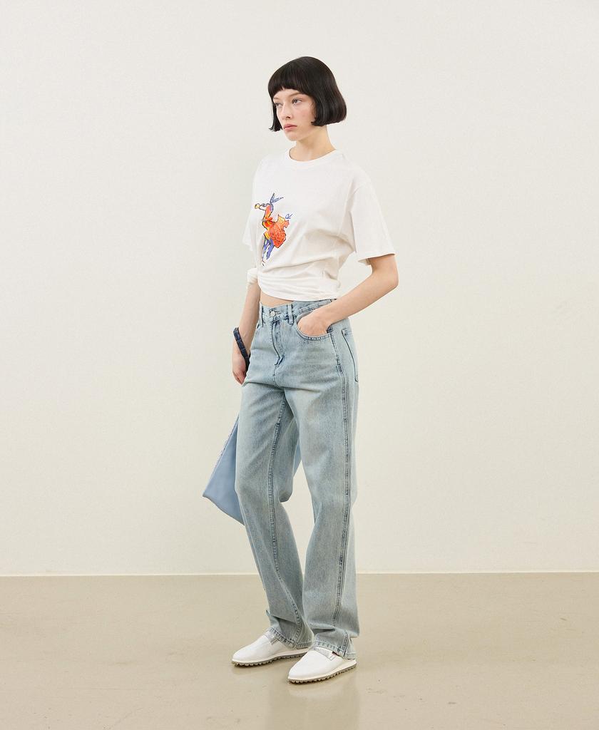 LAFELSORTOF Washed Denim Pants