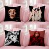 Singer Llady Ggagaes Pillow Case For Sofa Decor Car Office Room Printing Cushion Cover Decorations And Protector