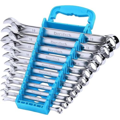 

DURATECH Combination Wrench Set, 11-Piece Set, Single-Ended Wrenches, 8-19mm, Compatible with CR-V, Mirror Finish, Auto Repair, Maintenance, Assembly,