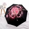 1pc Floral Sparkle Automatic Open/Close Umbrella Compact Folding Umbrella, All-Season Portable Umbrella for Women/Men124