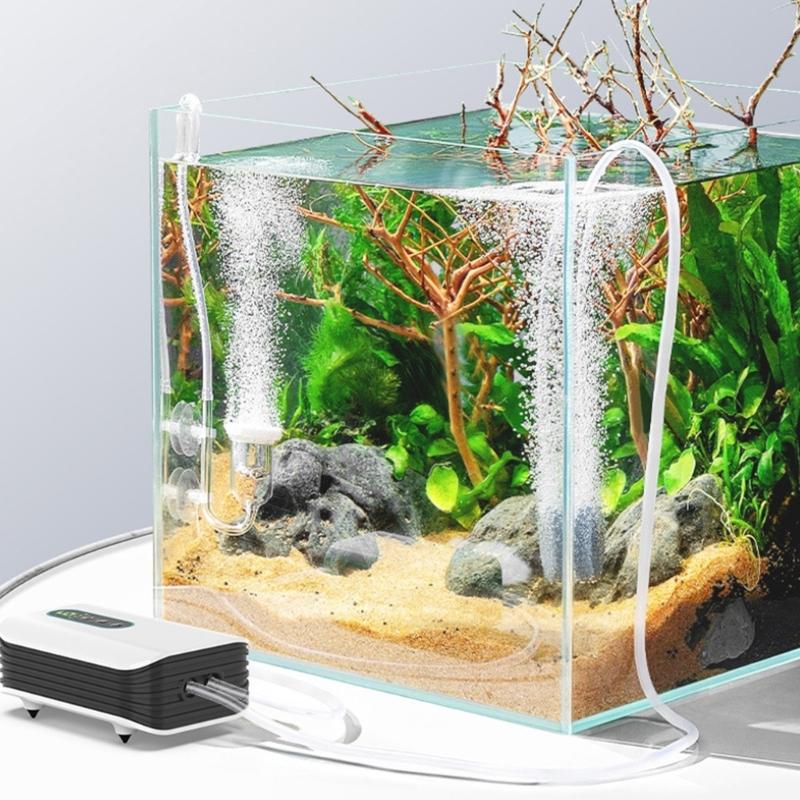 High Efficiency USB Oxygen Pump for Fishtanks with Efficient Output ABS Plastic Construction Low Noise Design Air Pumps