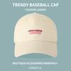Baseball cap new beige hat women's summer fashion versatile letter cap student tide