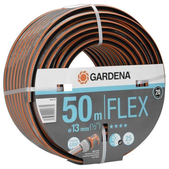 Tuyau d'arrosage - gardena - comfort flex - 50 m - 13 mm - flexible et résistant