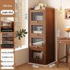 Floor-Standing Bookshelf for Students and Children - Compact Storage Cabinet for Small Apartment Living Rooms