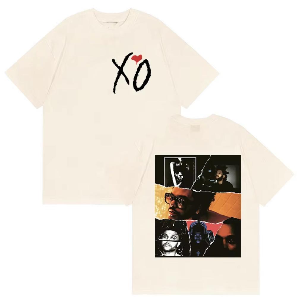 Pop Rapper The Weeknd Xo Album 2026 Grafik T-Shirts Herren Damen Fans Hip Hop Neues Kurzarm-T-Shirt Männliche Baumwoll-T-Shirts Streetwear