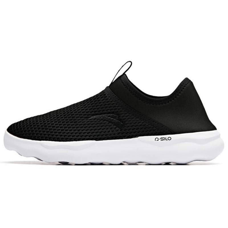 Anta Cushioning, Breathable, Lightweight Low top Training Shoes Men s Black White Sneakers 91928605-1 40.5