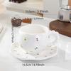 Shangqi Hand-Painted Ceramic Coffee Cup & Saucer Set