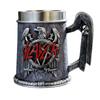 Slayer Krug Adleremblem Tasse Harz Außen Edelstahl Innen Gothic Totenkopf Griff Thrash Metal Band Fan Sammlerstück Geschenk