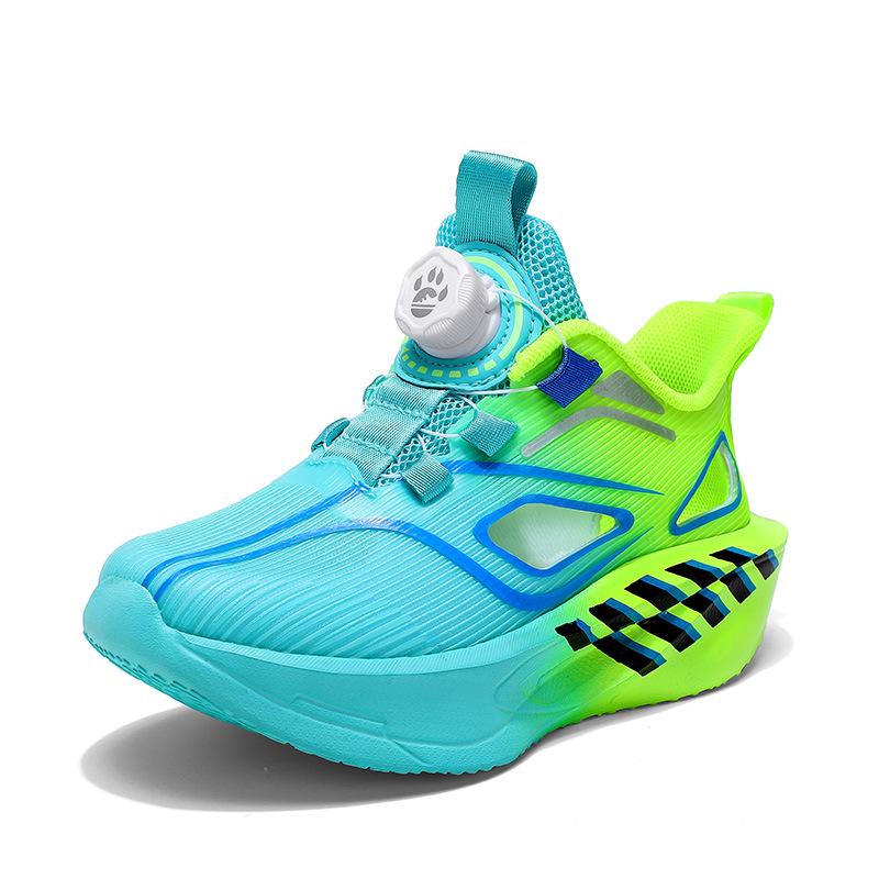 2026 Boys' Breathable Mesh Sports Shoes with Soft Sole & Rotary Buckle