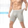 Intimo da uomo lungo a vita media antiusura gamba in cotone elastico sportivo mutandine ad angolo piatto mutande da uomo