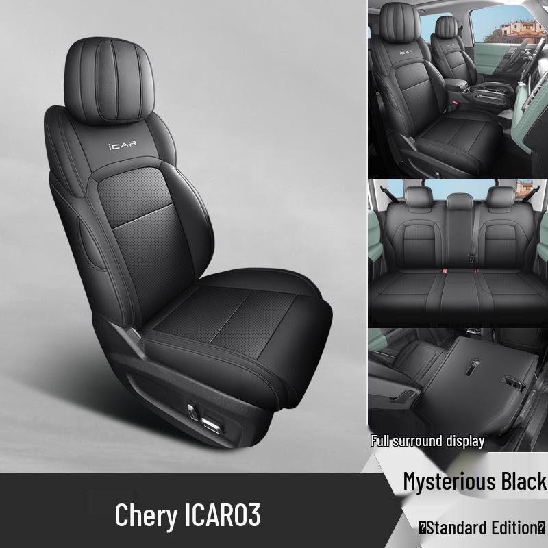 New Universal 5-Seat Full Leather Car Seat Cushion for Car03 - All Seasons
