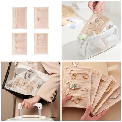 Sturdy Jewelry Organizer With Multi Compartments For Necklaces Rings Earrings Storage And Travel Protection