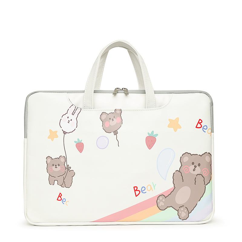 New laptop bag girls high-value cartoon cute liner bag inch college students large-capacity storage