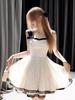 Women's French Retro Polka Dot Spaghetti Strap Dress - Elegant Summer Style with Waist-Cinch and Long, Slimming Hem