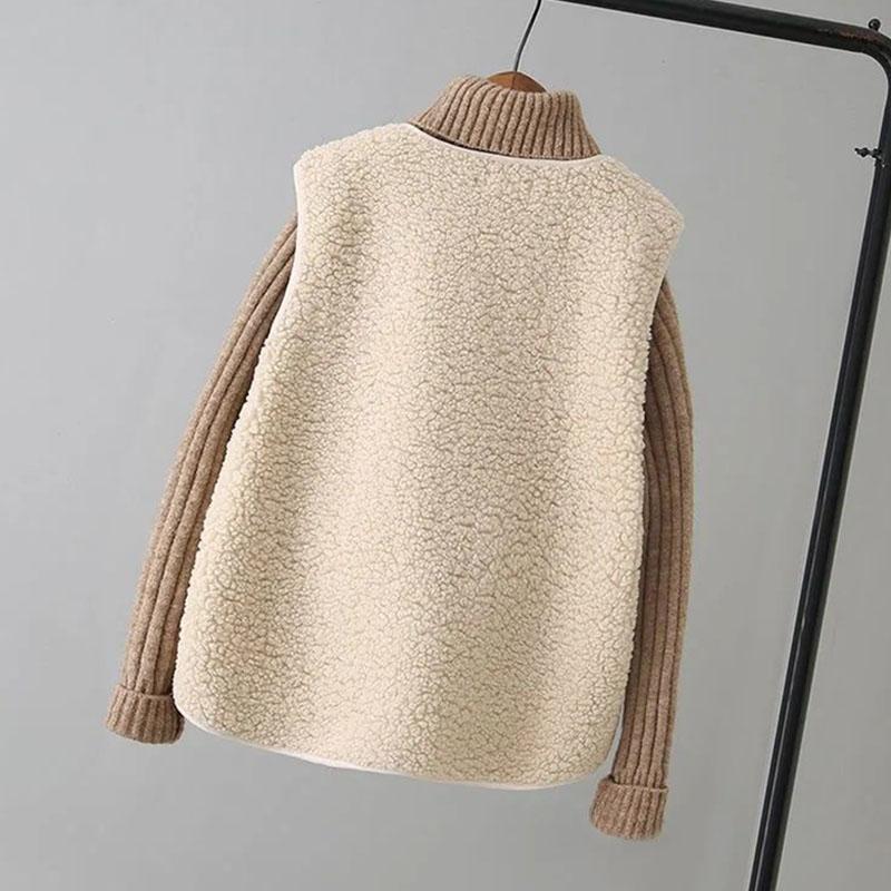 Spring Autumn Korean Style Women's Vest Jacket Outer Wear Waistcoat Vest Loose Solid Color Vest Tops