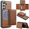 Detachable Magnetic Cards Solt Wallet Wireless Charging Case For Samsung S26 Ultra S25 Plus S24 S23 A57 A37 A36 A56 A17 Cover