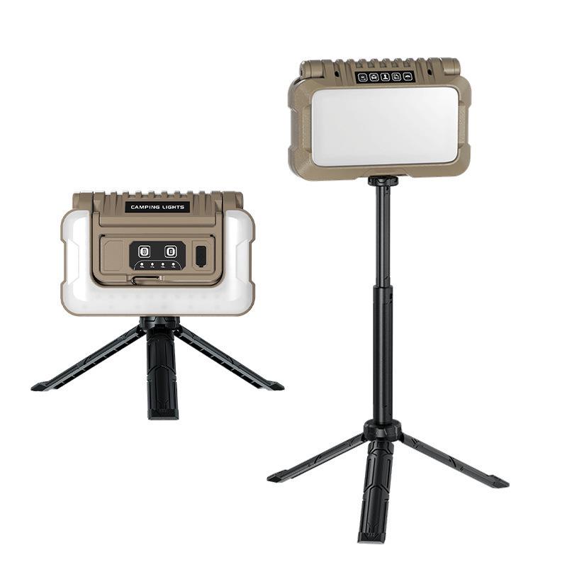 Foldable Multi-Source LED Camping Lantern with USB Charging