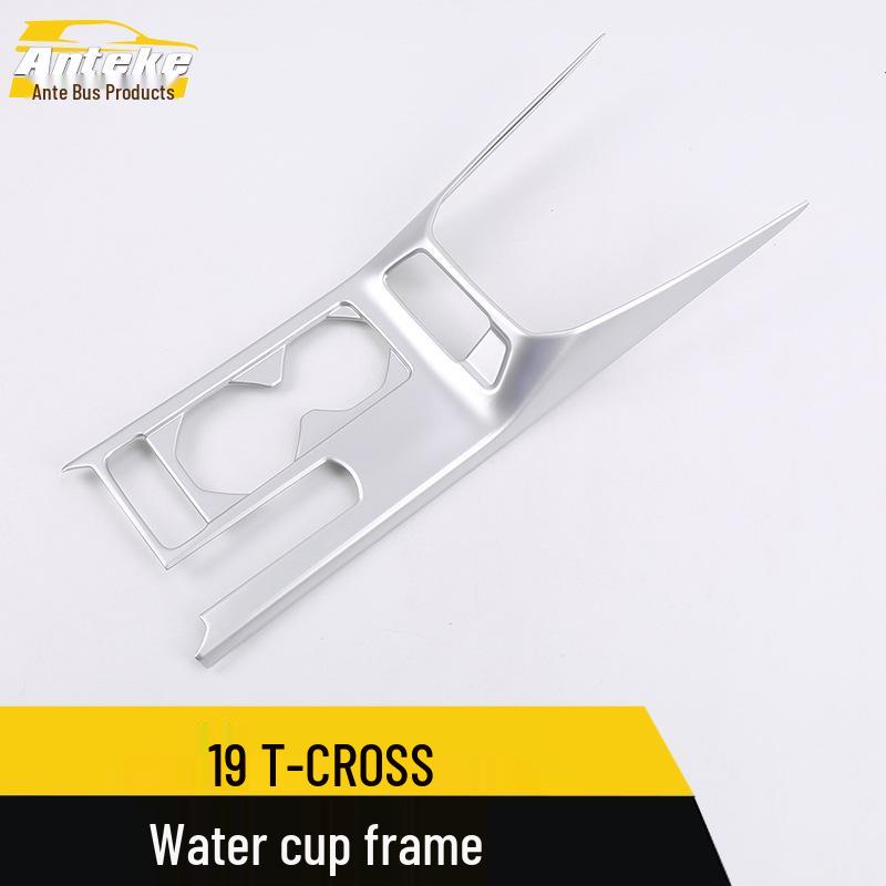 19 T-CROSS Cup Holder Trim Sequins & Center Console Gear Shift Decoration