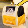 Breathable Cat & Dog Backpack: Large, Portable, Double-Shoulder Canvas for Summer