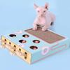 Interactive Cat Scratcher Cardboard Toys with Rocking Toy Cat Scratching Board  Paw Grinding