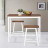 VidaXL Table de bar et tabouret 3 pcs Bois massif