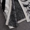 European & American Autumn/Winter Korean-Style Knitted Mid-Length Cardigan with Embroidered Women's Plus-Size Loose Sweater Coat