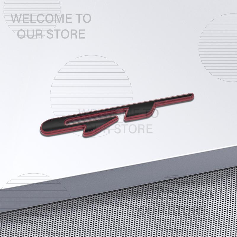 Car Decor Metal GT Line Lettering Front Grille Emblem 3D Sticker For Kia Kona Stonic Sorento Optima K5 Morning Rear Trunk Decals