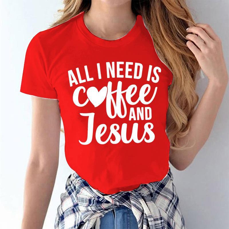 

Все, что мне нужно, это кофе и рубашка Иисуса, кофейная футболка, кофейная рубашка, рубашка Иисуса, рубашка Бога, кофейная футболка, симпатичная кофейная рубашка, графический 3XL красный