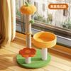 Cat Tree Scratcher With Pumpkin Design Condo Perch Interactive Play Station Small Indoor Cats