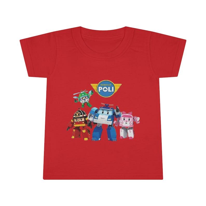Robocar Poli Toddler Children s T-Shirt: Cartoon Character Tee 130