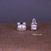 Sterling Silver 999 Hidden Cat Bracelet & Pendant Set - Pure Silver Necklace & DIY Red String Accessories