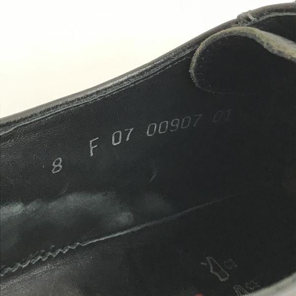 Lloyd Germany made genuine leather swirl moc shoes black 8 / 26.5(USED)