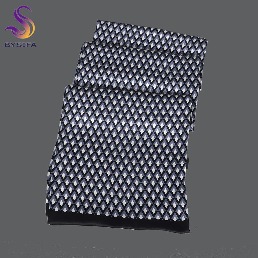 BYSIFA|Herren Weinrot Paisley Seidenschal Krawatte Bedruckt Mode Neu Gentlemanhaft 100% Seide Herren Lange Schals Wärmerer Schal 160*26cm