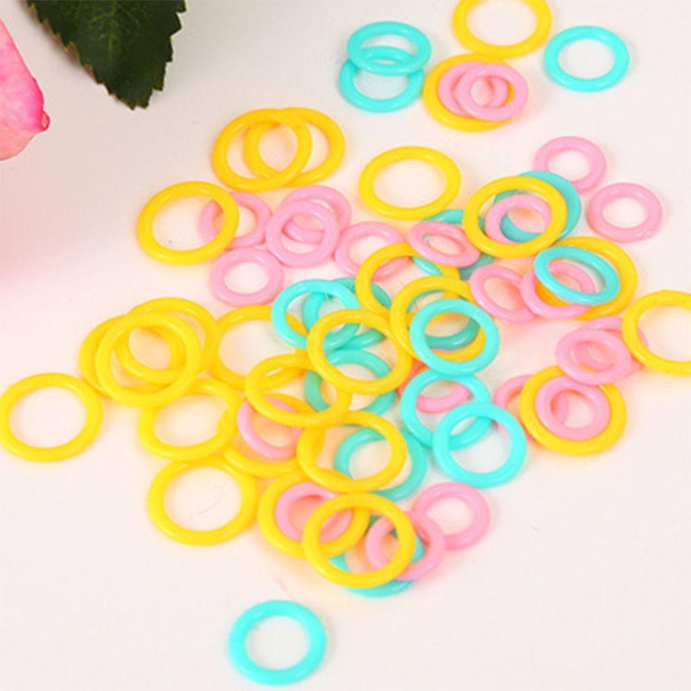 100 Pcs Craft Crochet Marker DIY Sewing Accessories Marking Ring Knitting Marker Marking Circle