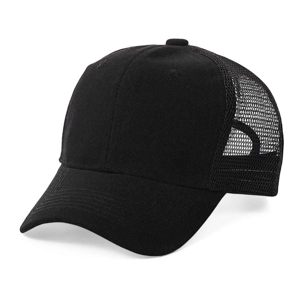 Unisex Summer Breathable Six-Panel Mesh Baseball Cap with Custom Logo for Outdoor Sports