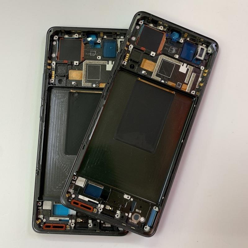 For Xiaomi Mi 12 Pro 12Pro LCD Front Housing Middle Frame Bezel Plate With Power Volume Buttons Smartphone Replacement