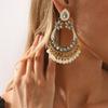 Damen Vintage Wassertropfen Perlen Quaste Ohrringe Ethnisch Chinesischer Stil Persönlichkeit Kreativ Aufwändige Ohrschmuck für Damen