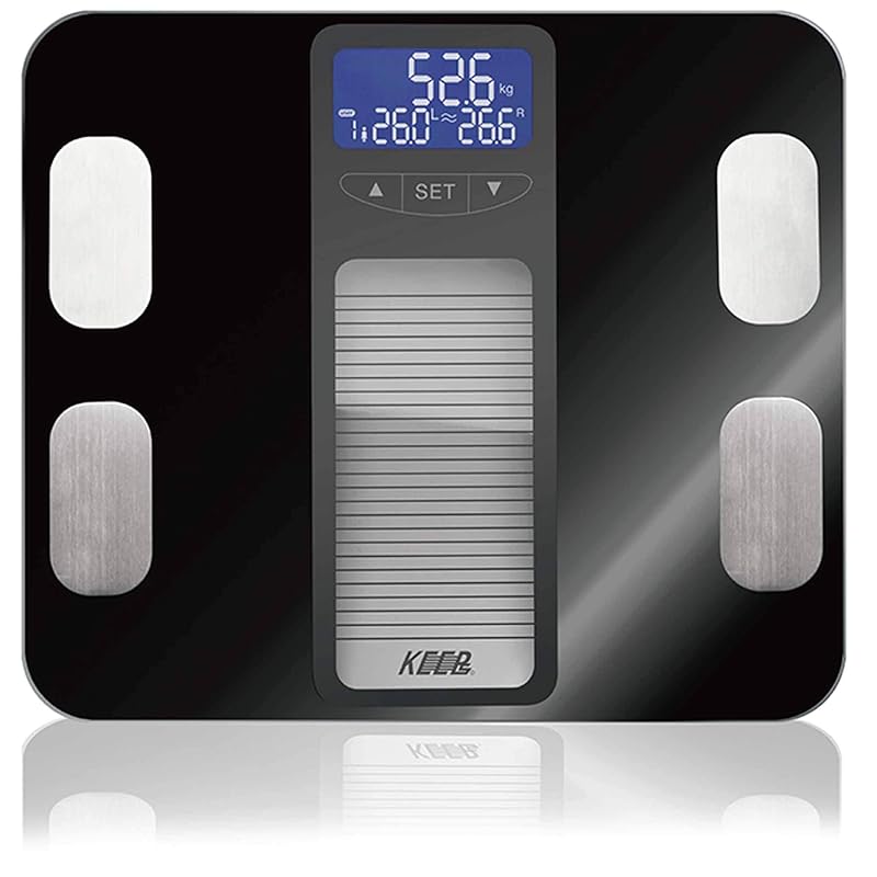

KEEPs body balance with glass Fashionable Na Thin 2.5cm weight scale body composition analyzer MEHR-37