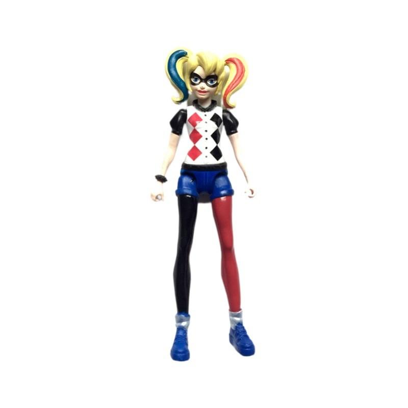 Estatuetas deslumbrantes de Supergirl, Mulher-Maravilha, Batgirl e Arlequina, heroínas de 15 cm