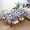 Zarte Tischdecken Saugfähiges Öldichtes Polyester Weihnachtsschutztischdecken für die Küche